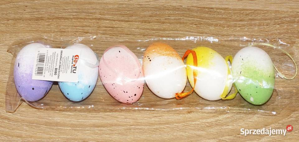 Zestaw 6 styropianowych pisanek wielkanocnych Gliwice