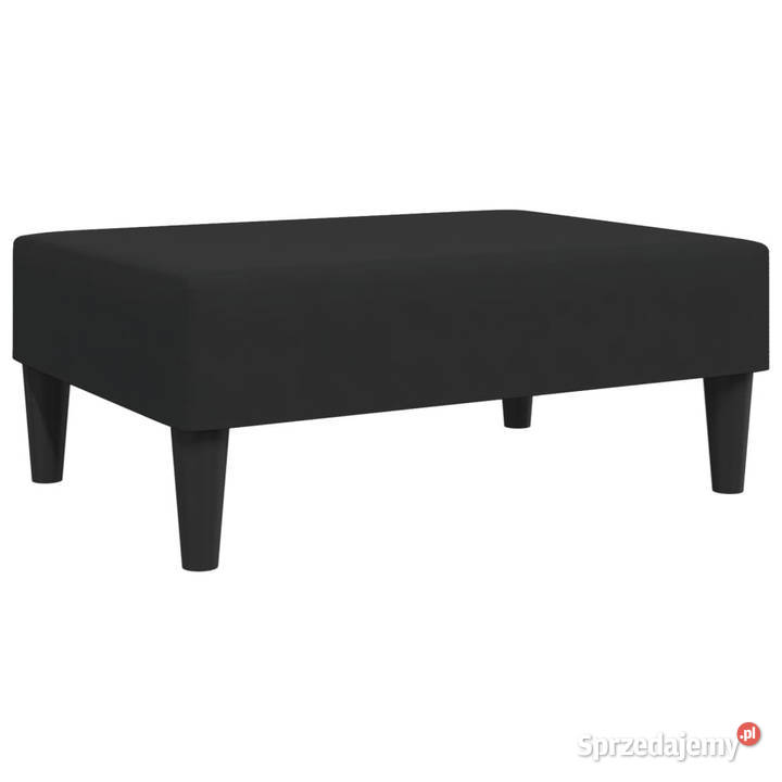 Podnóżek czarny 77x55x31 aksamit WM379560