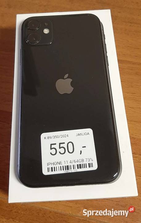 Smartfon Apple iPhone 11 64 GB stan IDEALNY Konin sprzedam