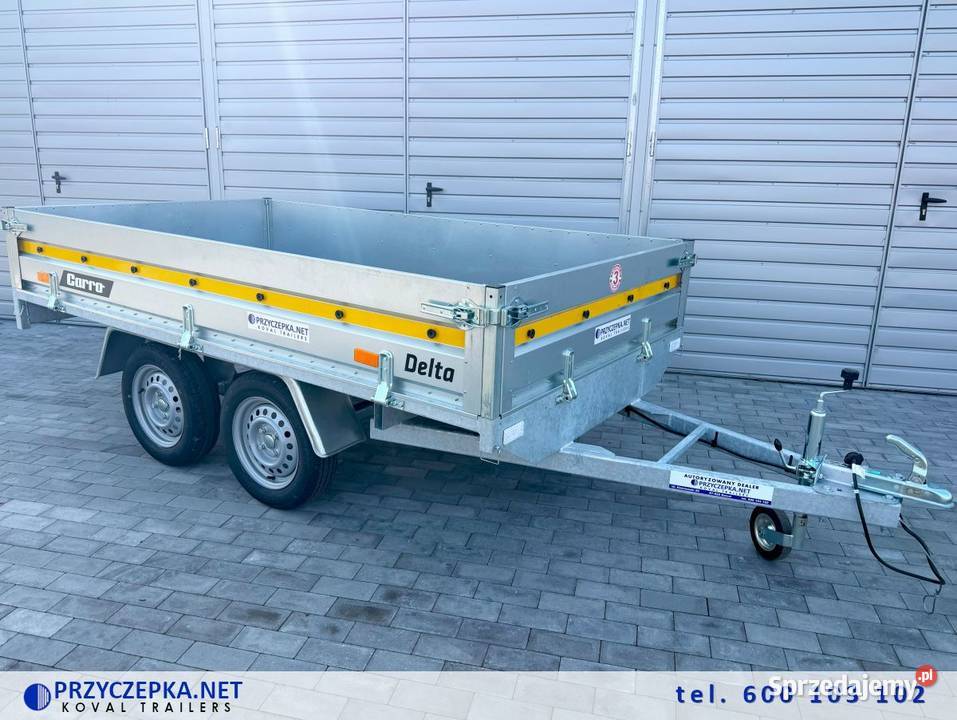 Mocna przyczepa lekka CARRO DELTA 2615 2w1 Kowal