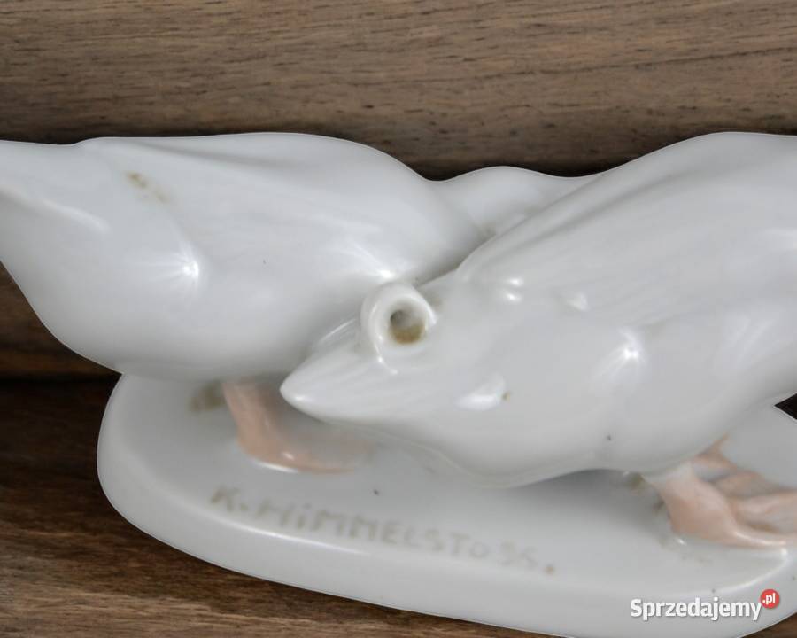 Gęsi Karla Himmelstossa Rosenthal Selb 191415r Bronisze sprzedam