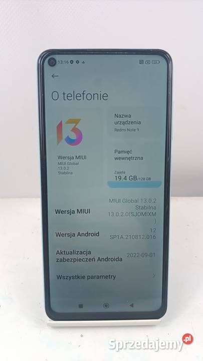 Smartfon Redmi Note 9 4128GB Katowice