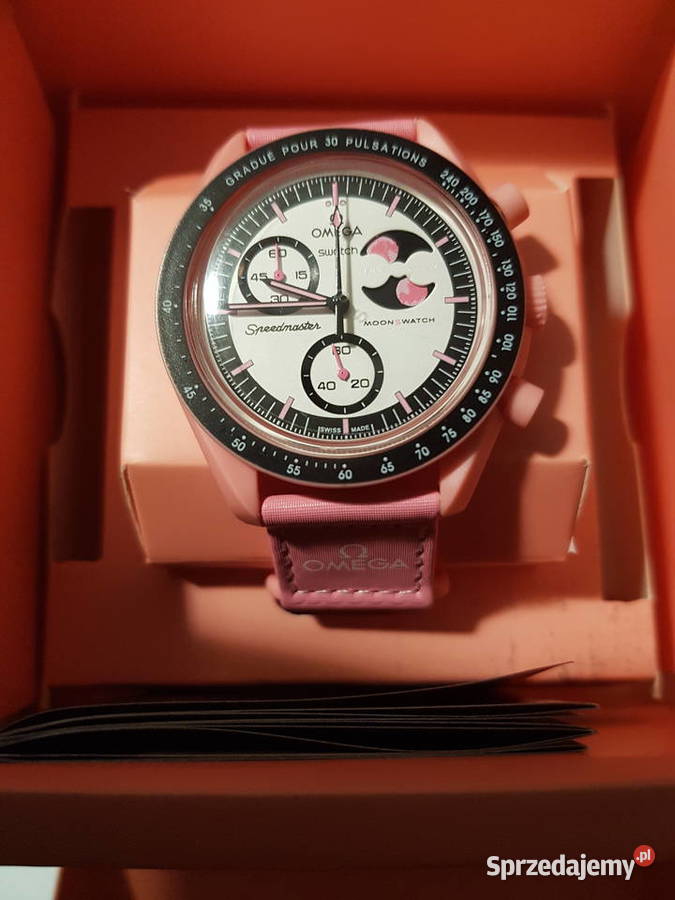 Zegarek nareczny Omega mission to the moon PINK Milicz sprzedam