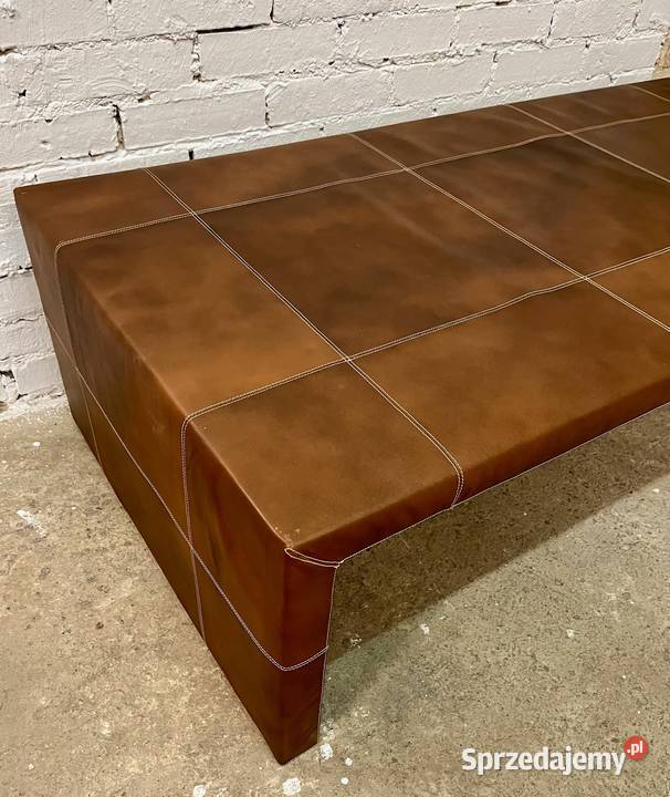 Ławasiedzisko z ekoskóry w kolorze brązowym Opole