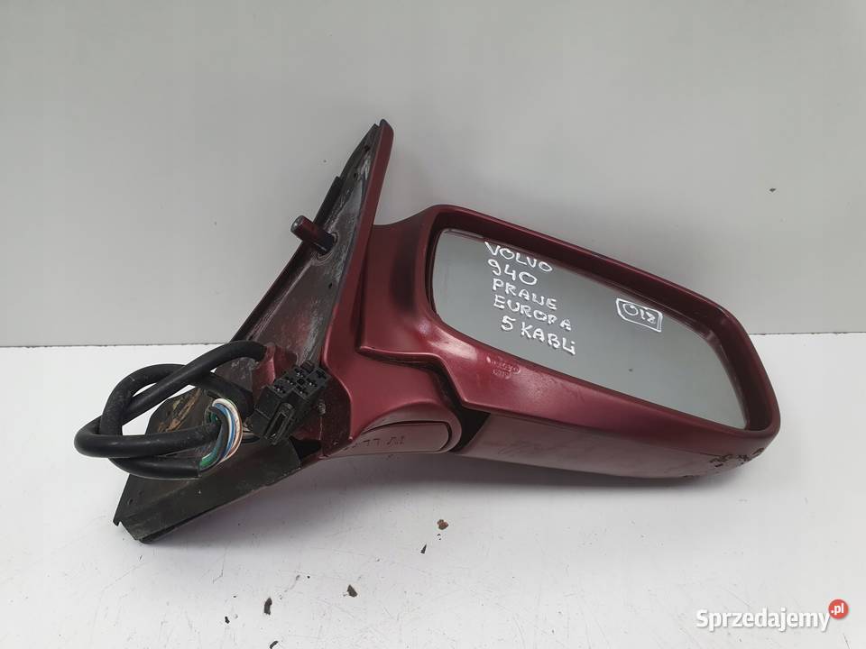 LUSTERKO PRAWE PASAŻERA Volvo 940 9198r 5 kabli Rudka