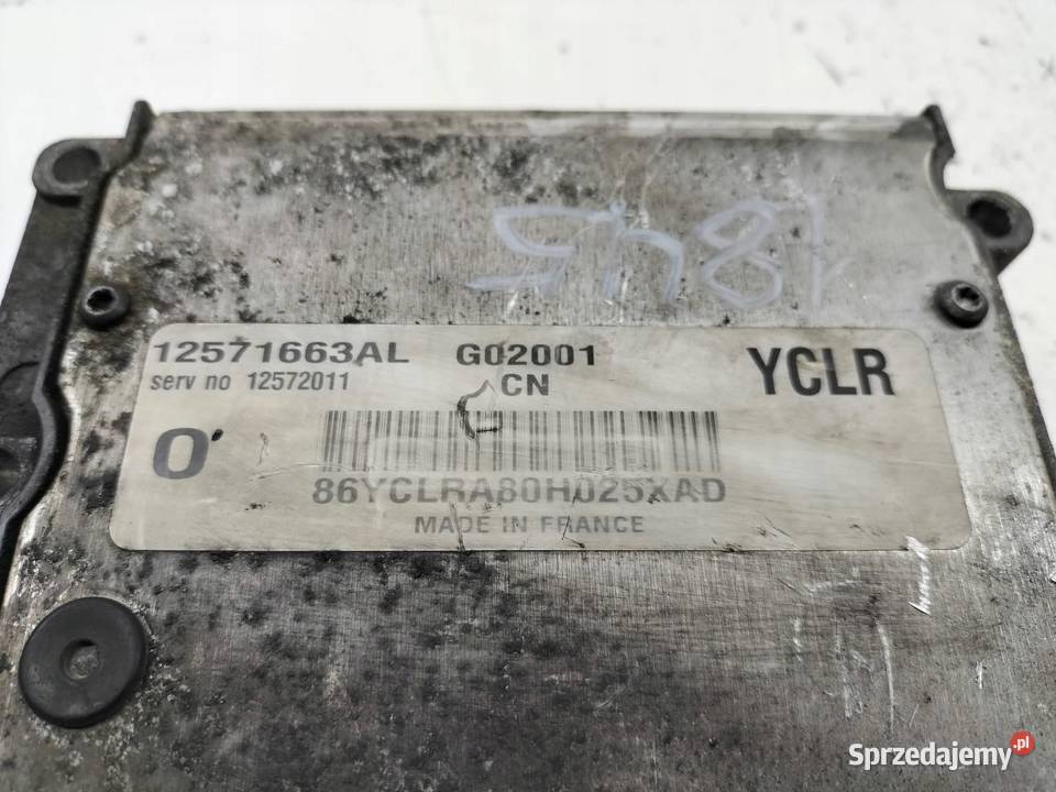 STEROWNIK SILNIKA 12571663AL 22 B 148 Opel świętokrzyskie