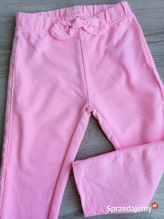 Spodnie dziewczęce różowe 92 Spodnie Płock
