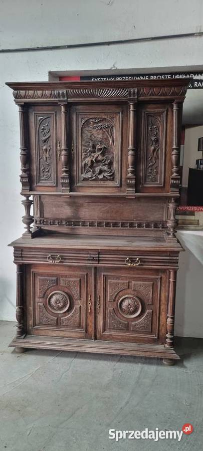 Zestaw mebli 2 kredensy francuskie stół z wielkopolskie Słupca