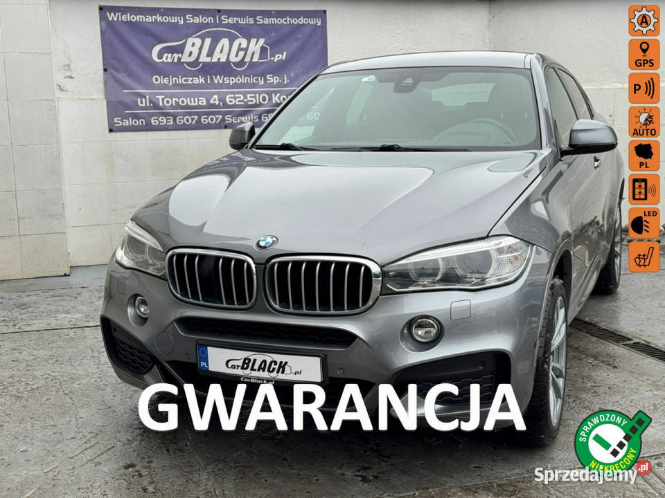 BMW X6 Salon Polska Bezwypadkowy Gwarancja 12 Konin