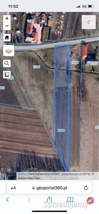 Dziatka budowlana 3318m2 Gm Falkow szeroka Budy