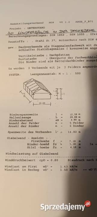Hala magazyn konstrukcja stalowa 125 x20 Hale i magazyny łódzkie Łódź