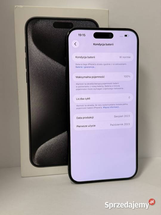 iPhone 15 Pro 256GB 100 Kondycja Kalisz