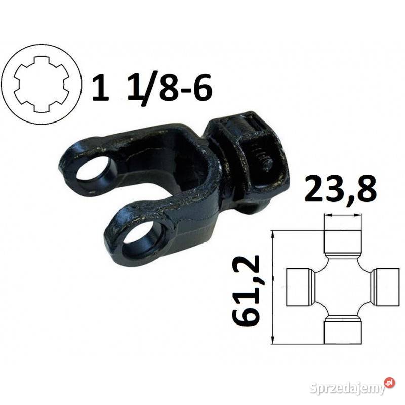 Widłak ciągnikowy 1 186 na krzyżak 238x612mm Kamionna