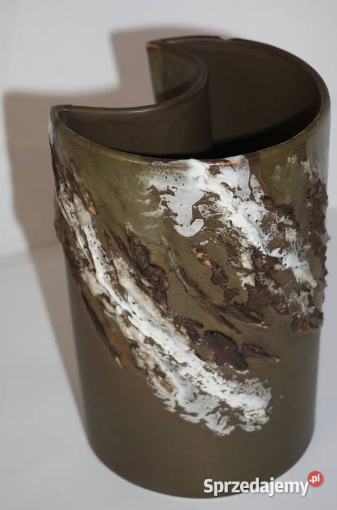 Zestaw ozdobnych ceramicznych wazonówVintage Rękodzieło sprzedam