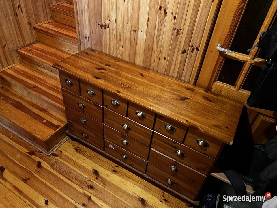Komoda z litego drewna sosnowego styl rustykalny Sulejówek sprzedam