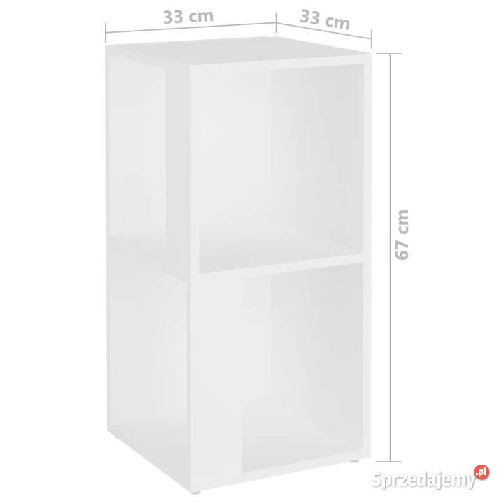 Szafka narożna biała 33x33x67 materiał Warszawa