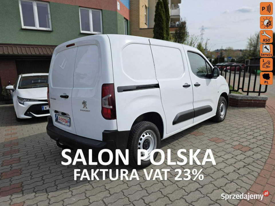 Peugeot Partner 2022 Salon Polska Bezwypadkowy biały Peugeot Białystok