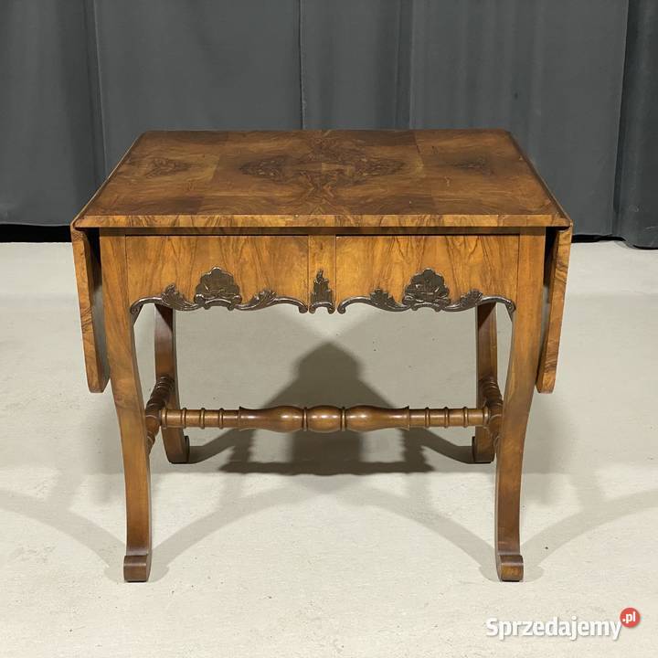 Stół z szufladami w stylu Biedermeier klapiak zachodniopomorskie Gryfice