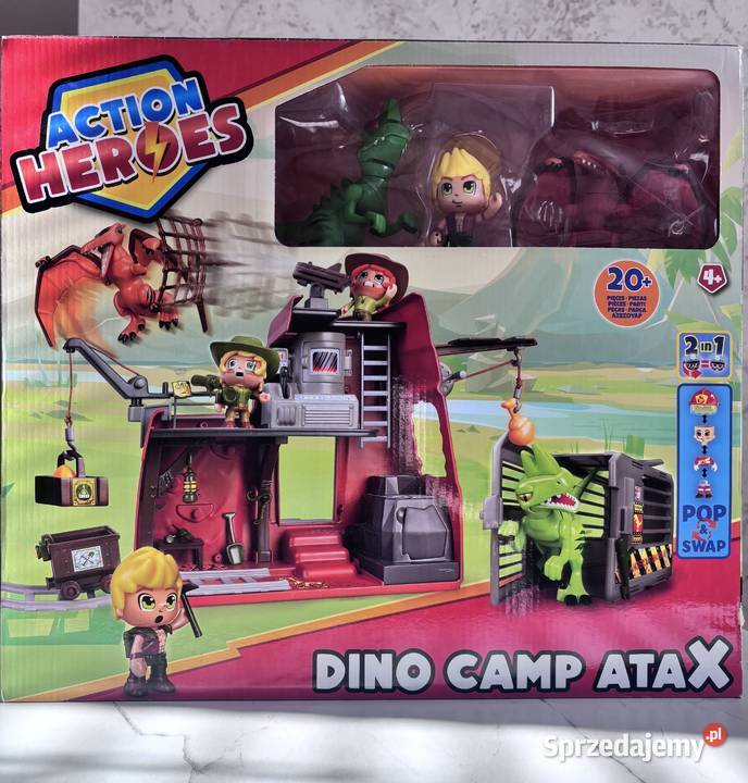 Zabawa klockami Dino Camp Atax action heroes Lubsko