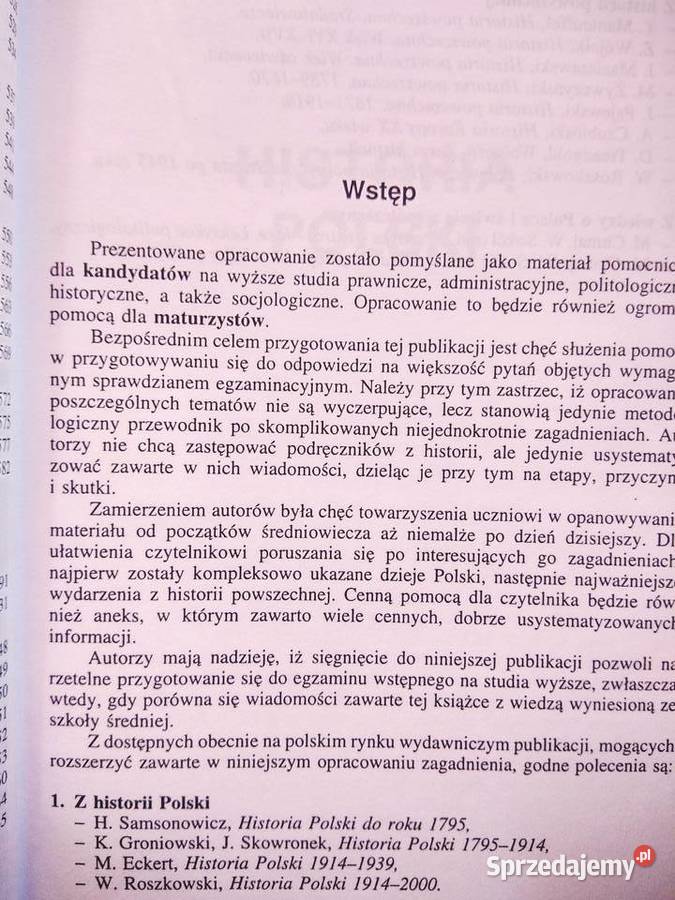 Chmaj historia repetytorium Warszawa sprzedam