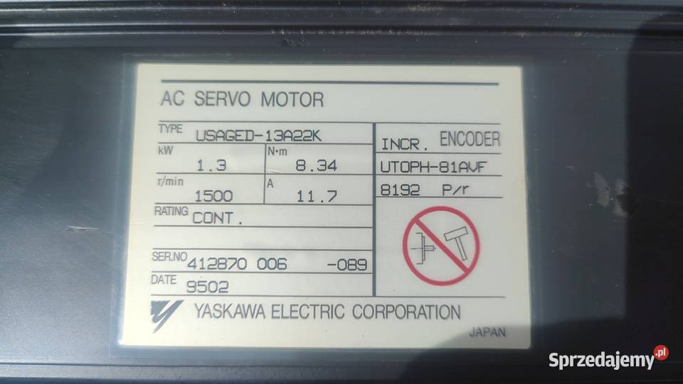 SERVOMOTOR YASKAVA USAGED09A22K USAGED13A22K Suchedniów