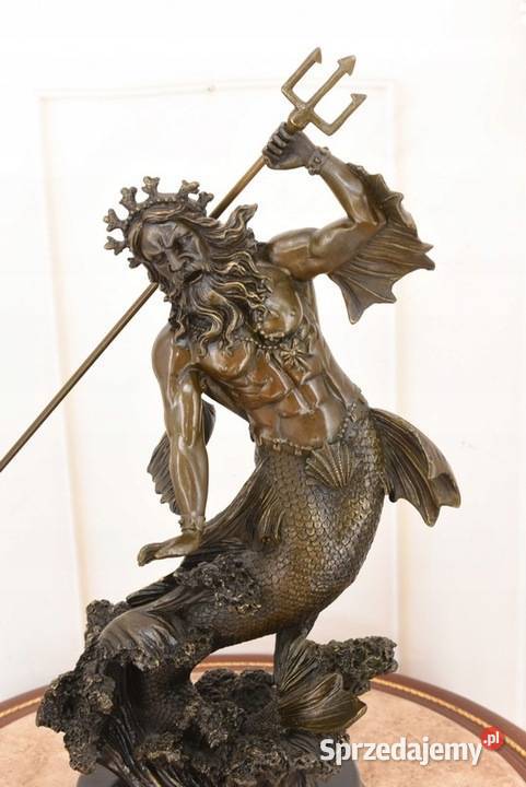 Posejdon Bóg Mórz Żeglarzy Rybaków Figura z małopolskie Kraków sprzedam