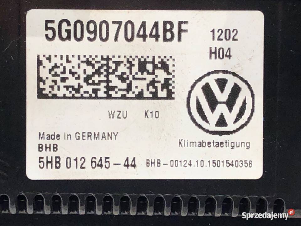 PANEL STEROWANIA NAWIEWU VW PASSAT B8 Panele sterowania, przełączniki podkarpackie