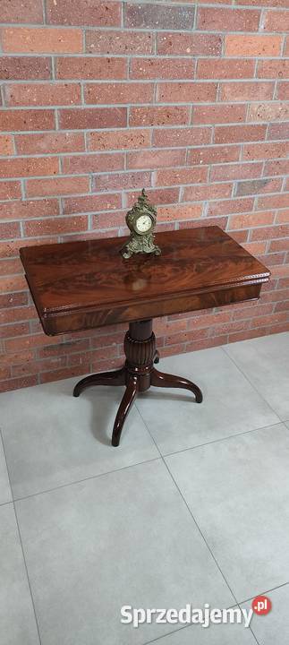 Piękny stolik karciany biedermeier antyk Łagów