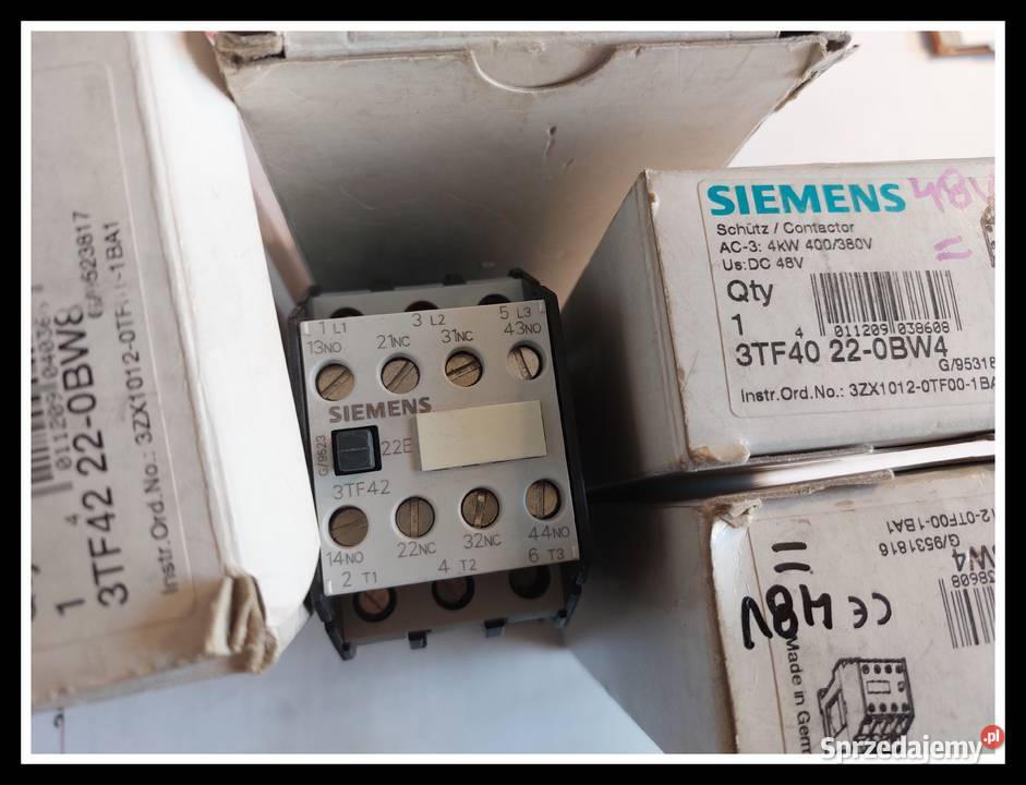 Stycznik Siemens 3TF42 48V