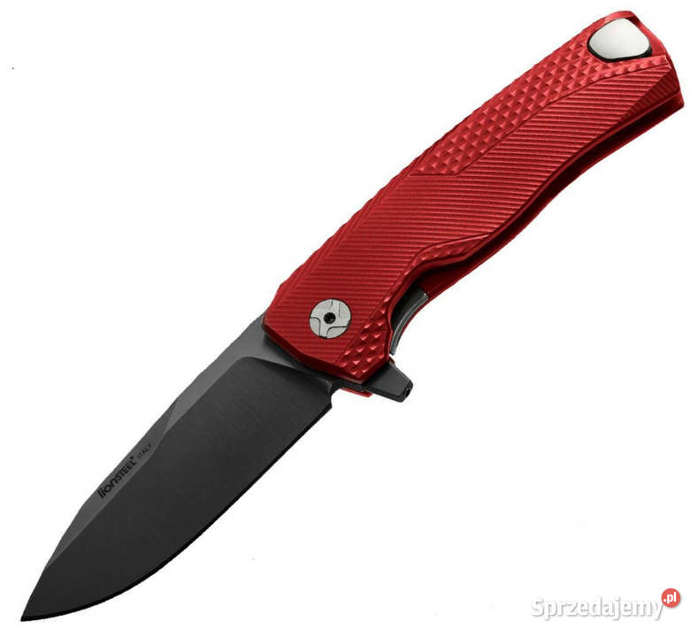 Nóż składany LionSteel Red Aluminium Black M390 mazowieckie Warszawa