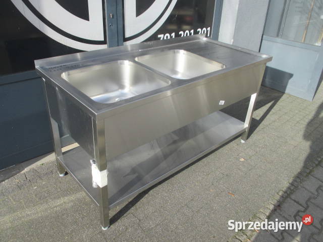 Nowy Zlew Gastronomiczny 2 Komorowy Z Półką wielkopolskie Ostrów Wielkopolski