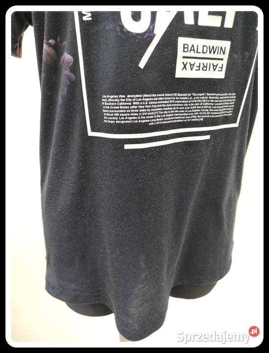 Primark koszulka tshirt kwiaty napis rozmiar 38 kolorowy mazowieckie Płock