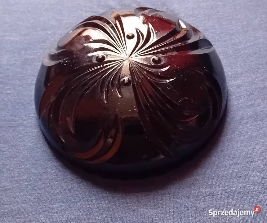 Dolna część hialitowej bomboniery produkcji huty Koźminek sprzedam