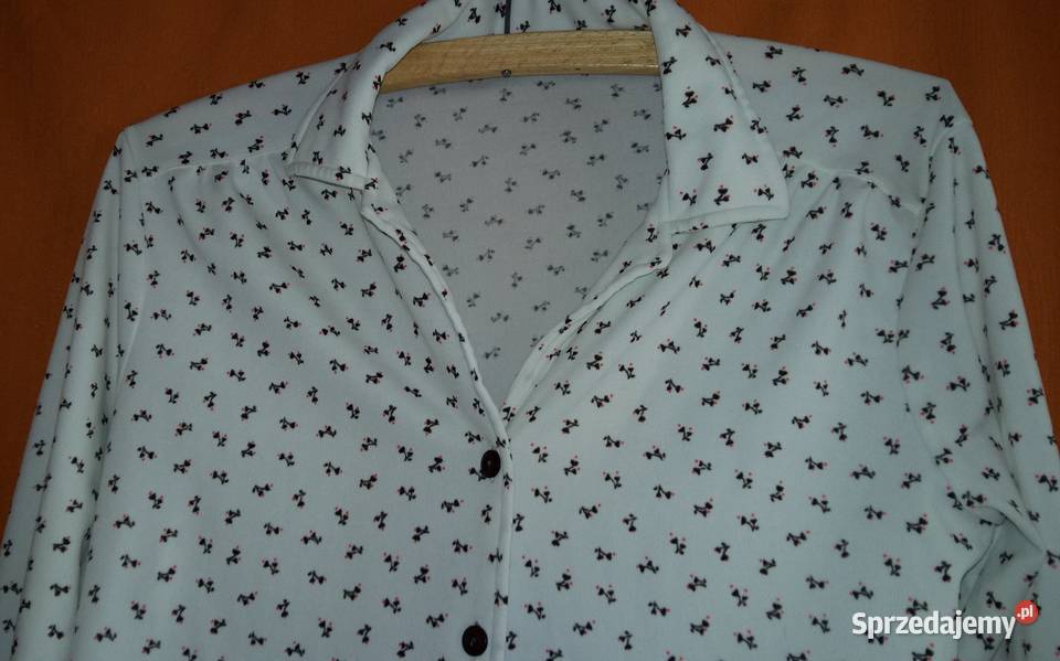 Bluzka koszulowa elastyczna z długim rękawem Rozmiar 36(S) Łódź sprzedam