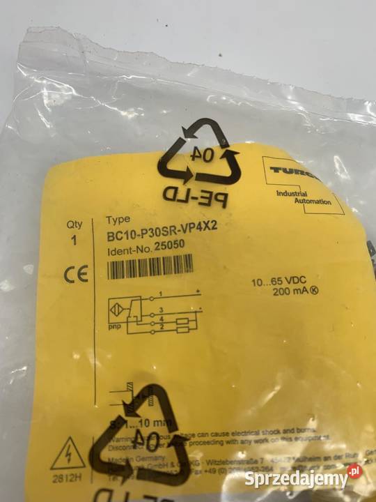Turck 25050 BC10P30SRVP4X2 Czujnik pojemnościowy Pozostałe Warszawa