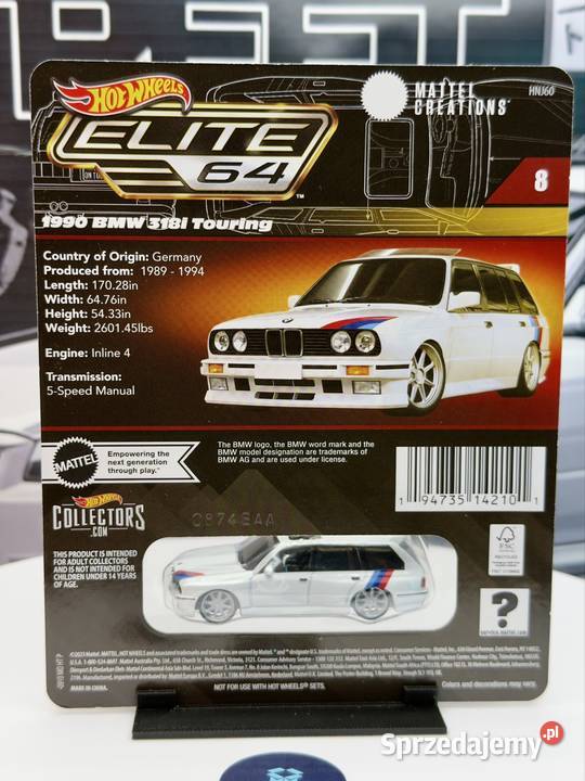 Hot Wheels Elite 1990 BMW 318I Touring BOX 24 Samochody i pojazdy Wrocław