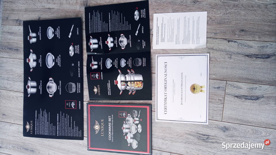 Zestaw super garnków firmy Luxique Nowy Tomyśl