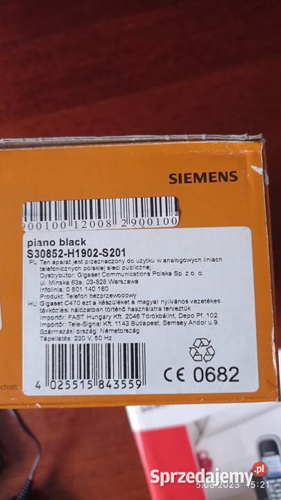 Telefon bezprzewodowy SIEMENS Gigaset C470 Telefony bezprzewodowe Telefony i Akcesoria łódzkie