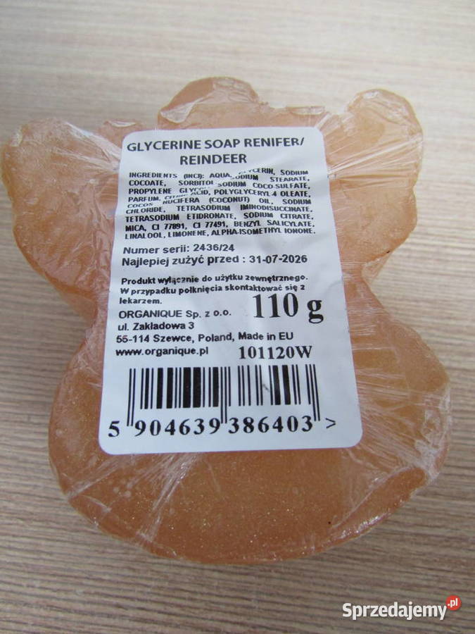 Mydło w kostce Organique Mydło do rąk renifer Kraków