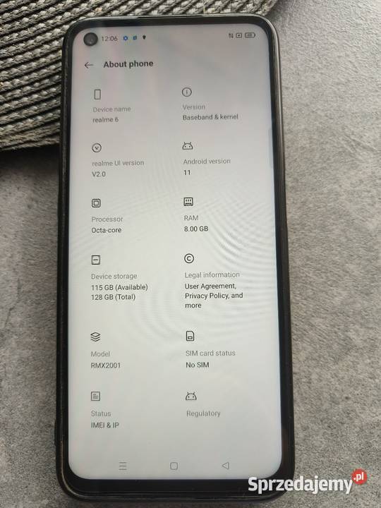 Telefon Realme 6 128 GB Rzeszów