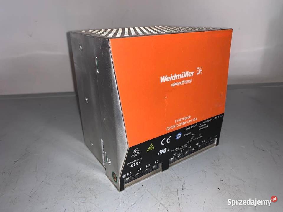 Weidmuller Zasilacz Impulsowy 3F Cp Snt3 250W Warszawa