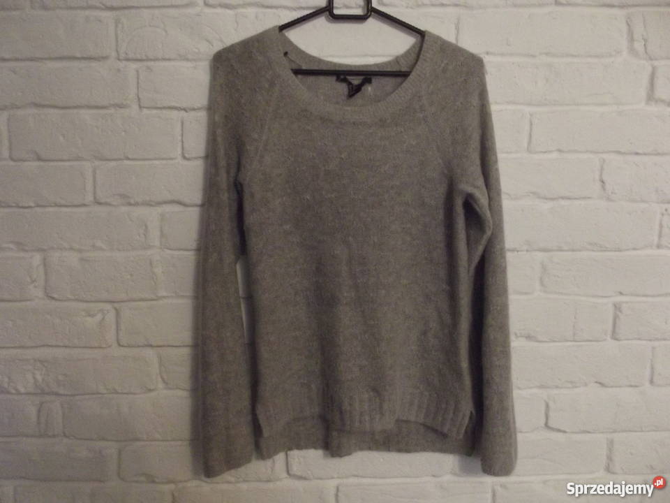 Szary sweterek hm angora xs Swetry i golfy