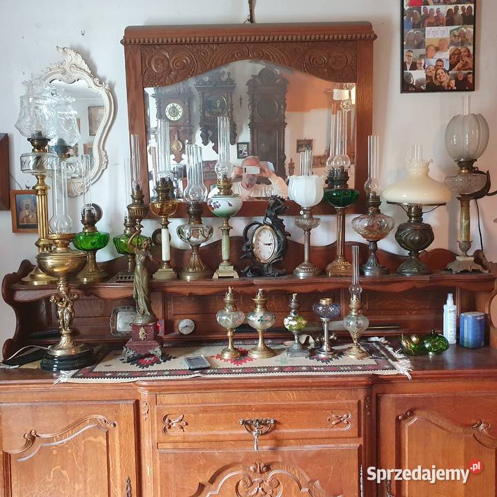 Sprawnastara lampa naftowa z XIX wieku dolnośląskie Wrocław