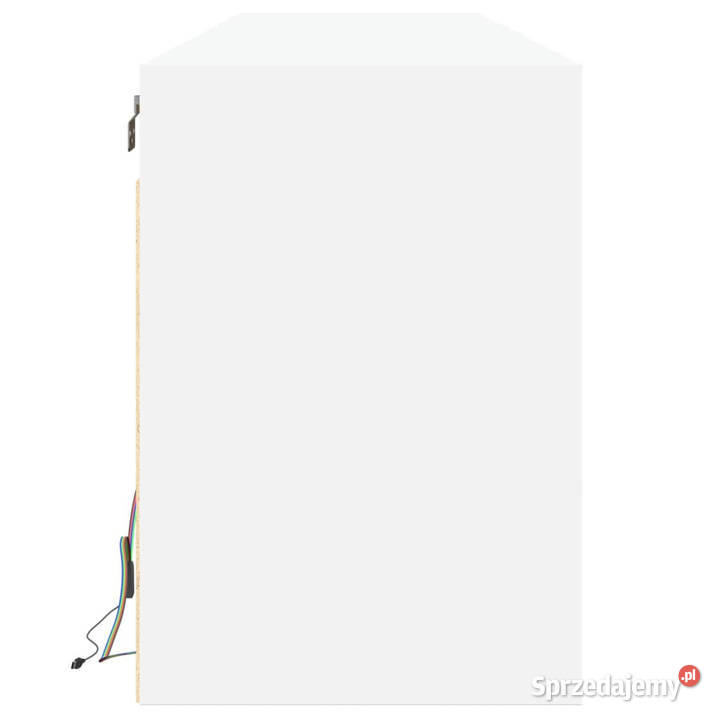 Ścienna szafka pod TV z LED biała 180x31x45 mazowieckie Warszawa