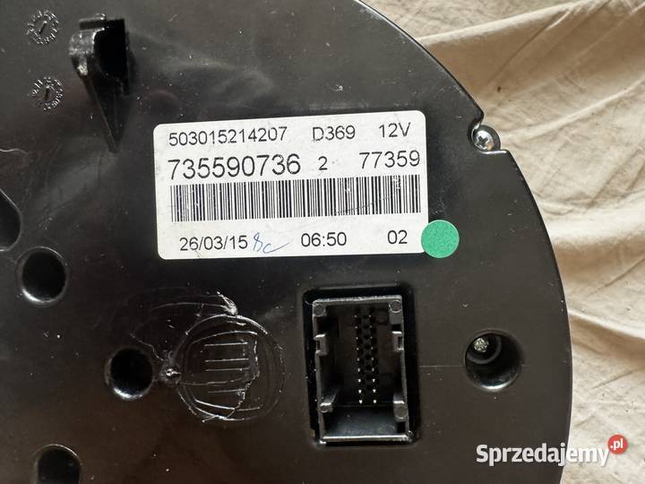 Fiat 500 zegary 735590736 UK Mile Brzeszcze