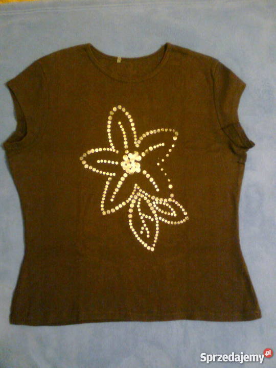 Koszulka bluzka tshirt z kwiatuszkiem rozmiar Topy i koszulki sprzedam