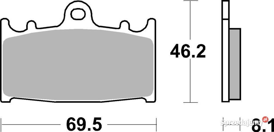 Klocki hamulcowe SBS 631HS KAWASAKI ZZR 600 9007