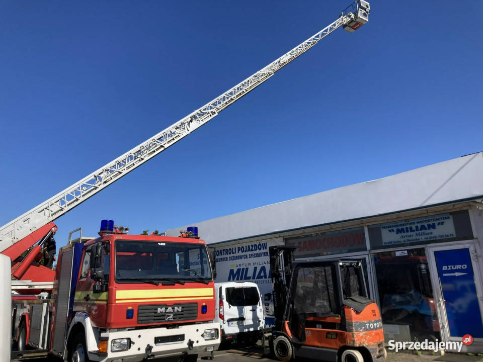 Man L 2000 MAN 15280 Straż pożarna drabina dolnośląskie Syców