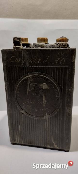 Stary oryginalny akumulator PRL Bielsko Biała 8 Pozostałe Łaziska Górne