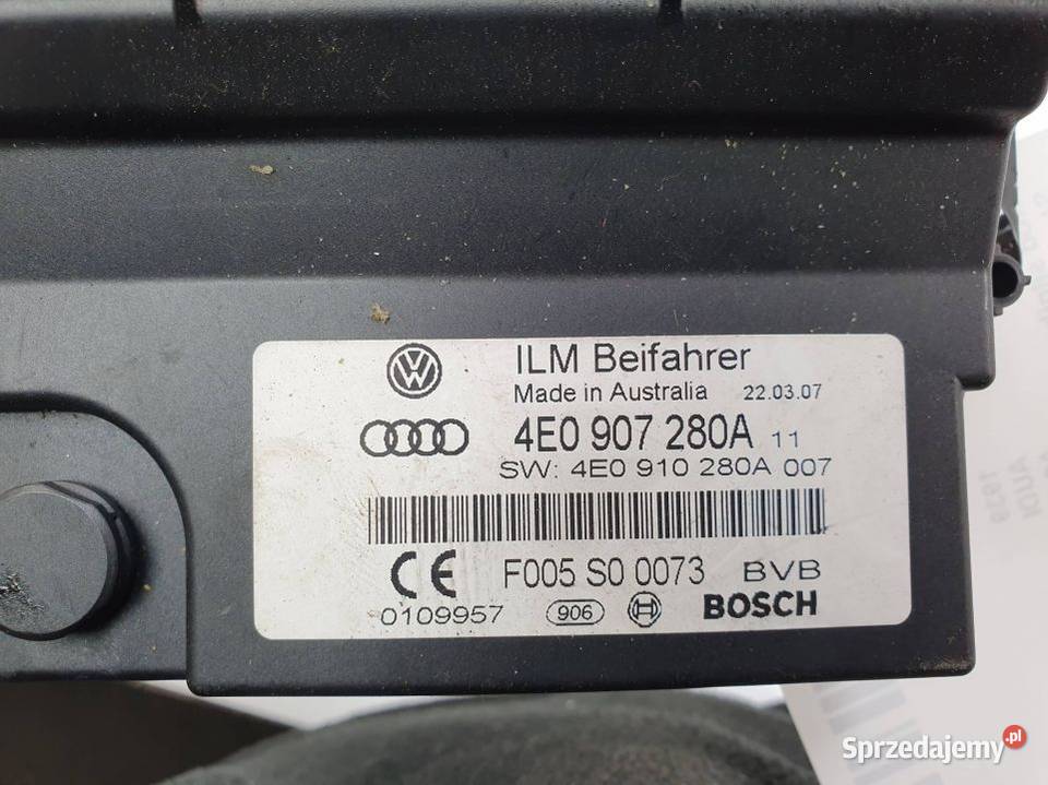 MODUŁ AUDI A8 D3 4E0907280A Lipno sprzedam